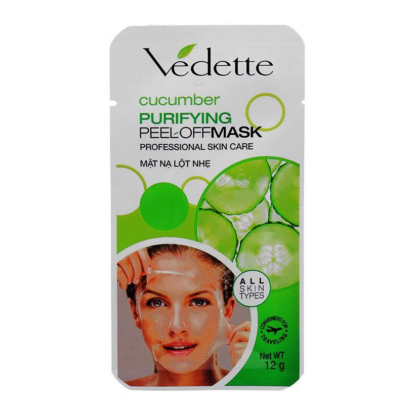 Mặt Nạ Lột Nhẹ Vedette 12g - Dưa Leo