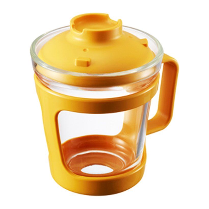 Hộp đựng thức ăn thủy tinh tiện lợi Lock&Lock Easy Cook (Ramen Cup) LLG480Y 550ml (Vàng)