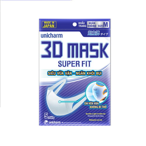 Khẩu Trang 3D Ngăn KhóI Bụi 5 Miếng/Gói