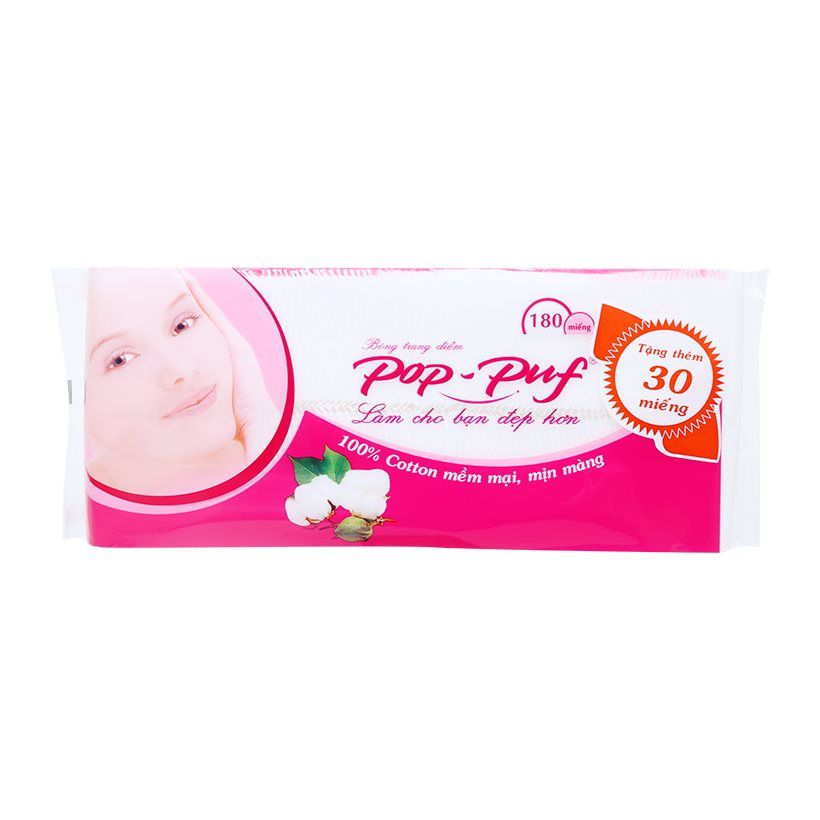 Bông Trang Điểm Pop-Puf 180 Miếng