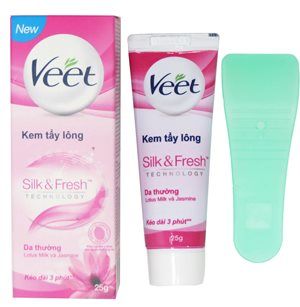 Kem Tẩy Lông Veet Silk & Fresh Cho Da Thường 25g