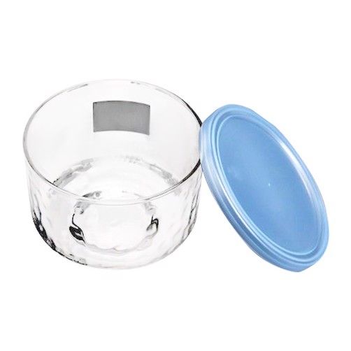 Hũ Thủy Tinh Kim Cương Nắp Đậy Màu Xanh 420ml