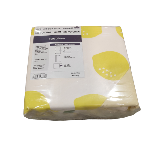 Bộ Drap Home Coordy 1,8x2m Kèm Vỏ Chăn