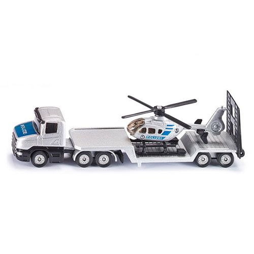 SIKU 1610 Xe Tải Sản Thấp & Trực Thăng Cảnh Sát Đức