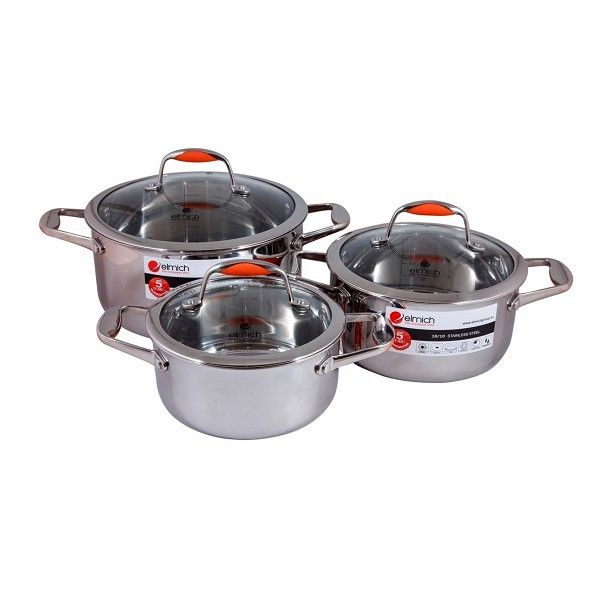 Bộ Nồi Inox 18-20-24cm EL0123