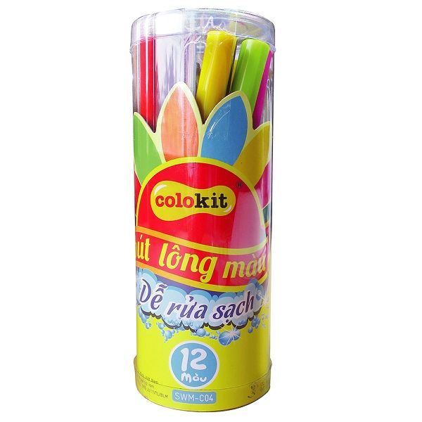 BÚT LÔNG MÀU RỬA ĐƯỢC THIÊN LONG SWM-C04