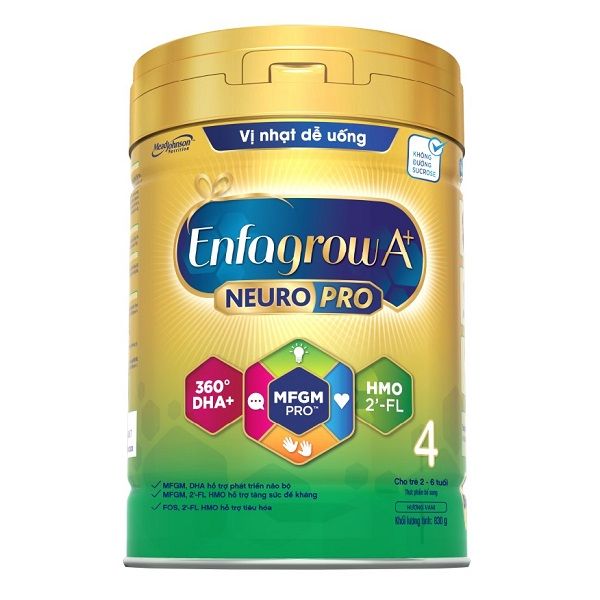 Sữa Enfagrow A+ NeuroPro Số 4 Với 2’- FL HMO Cho Trẻ 2-6 Tuổi Lon 830g