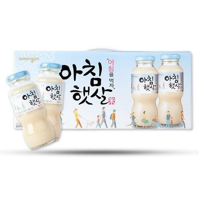Hộp 12 Chai Nước Gạo Buổi Sáng WoongJin 180ML