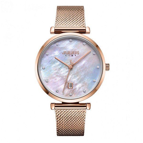 Đồng Hồ Nữ Mặt Xà Cừ Julius Star JS-003B