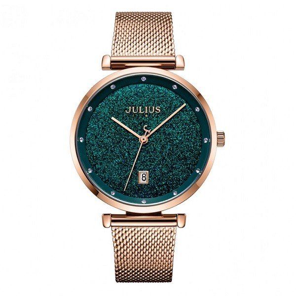 Đồng Hồ Nữ Mặt Xanh Julius Star JS-003C