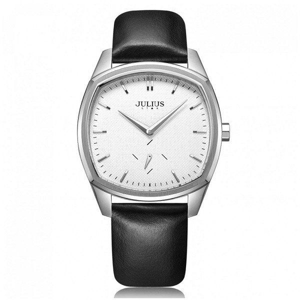 Đồng Hồ Nam Màu Đen Mặt Trắng Julius Star JS-014MA