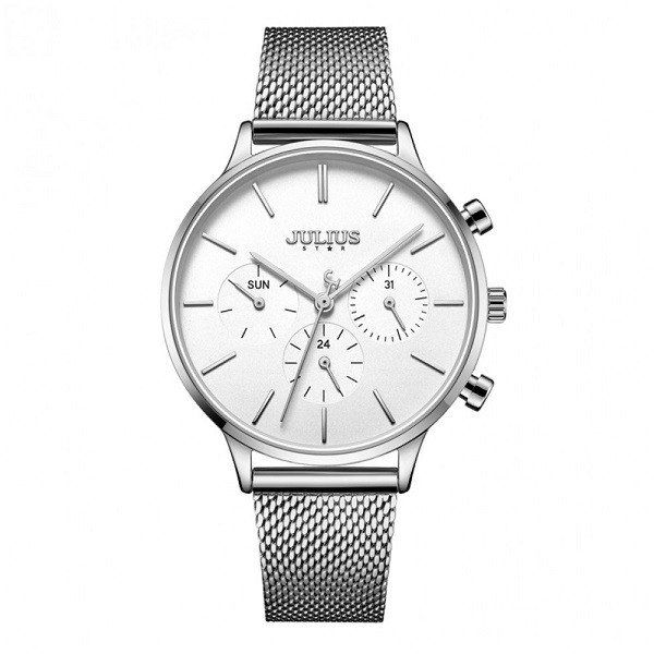 Đồng Hồ Nữ Màu Bạc Julius Star JS-005A