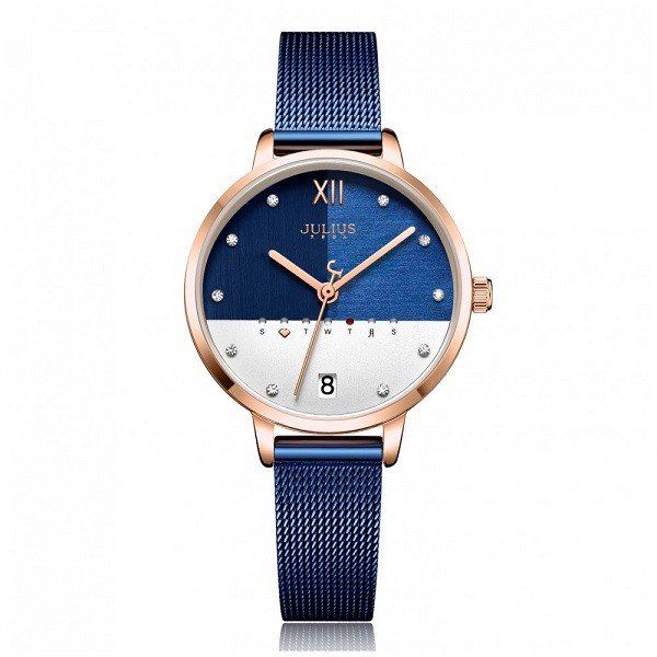 Đồng Hồ Nữ Julius JA-1100D (Xanh)