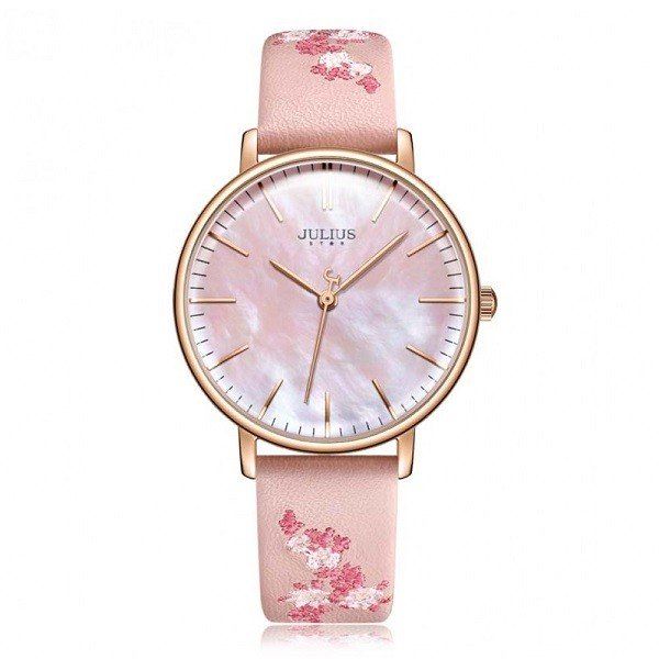 Đồng Hồ Nữ Màu Hồng Julius Star JS-017C