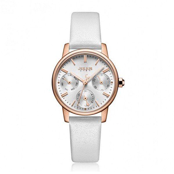 Đồng Hồ Nữ Màu Trắng Julius Star Saphire JS-023A