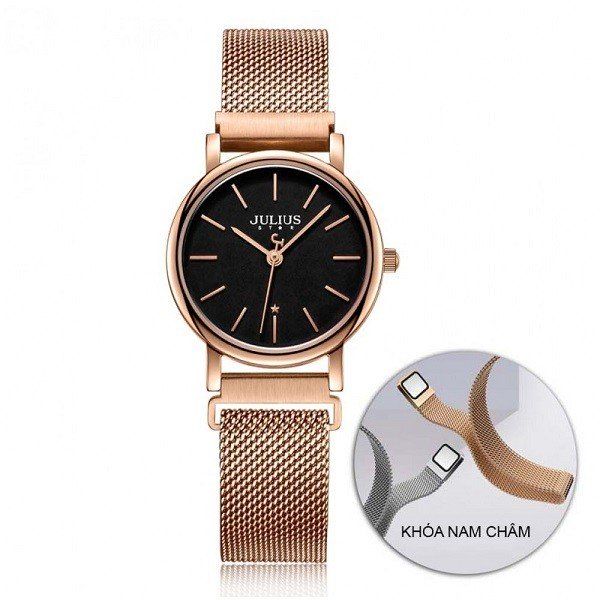 Đồng Hồ Nữ Màu Đen Julius Star JS-024C