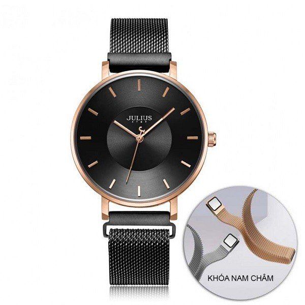 Đồng Hồ Nữ Màu Đen Julius Star JS-025D