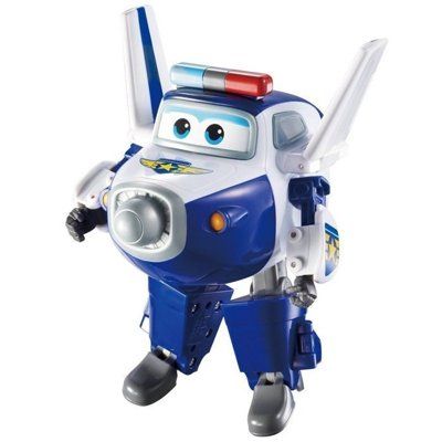 Mô hình đồ chơi Máy Bay Biến Hình Robot Cỡ To Super Wings YW710250-W -Cảnh Sát Paul