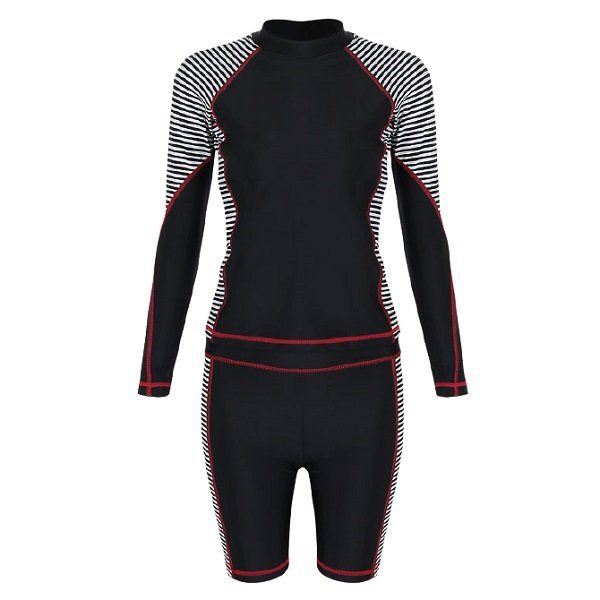 Bộ Bơi Nữ Lan Hạnh Hai Mảnh Short TD Màu Đen 1 21087 (Store 5703)