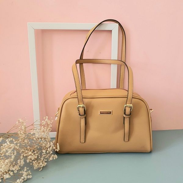 Túi Trống 2 Quai Màu Bò Nhạt Verchini TFV05 (Store 1001)