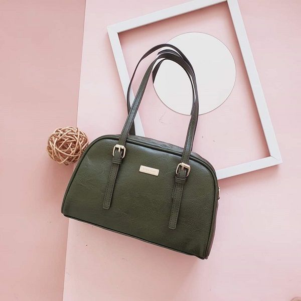 Túi Trống 2 Quai Màu Xanh Rêu Verchini TFV05 (Store 1001)
