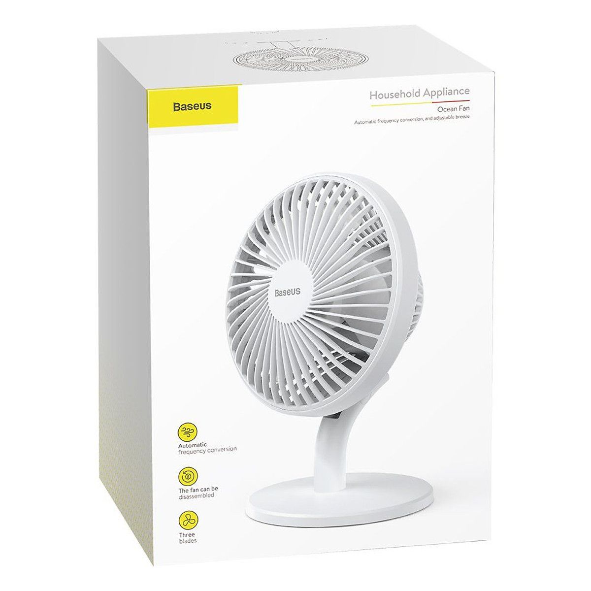 Quạt Mini Để Bàn BASEUS Ocean CXSEA-02/15