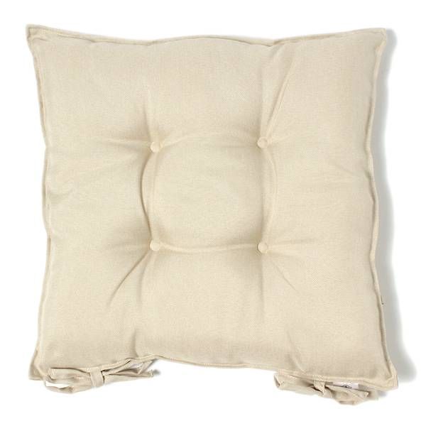 Đệm Ngồi Có Dây Cột Ghế Topvalu 45 x 45cm Màu Beige