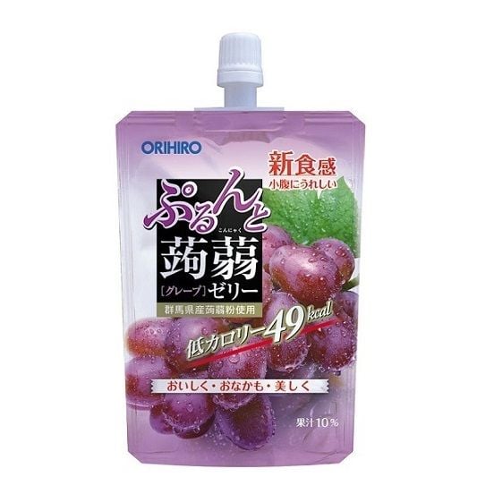 Thạch Vị Nho Dạng Túi Đứng Orihiro 130g