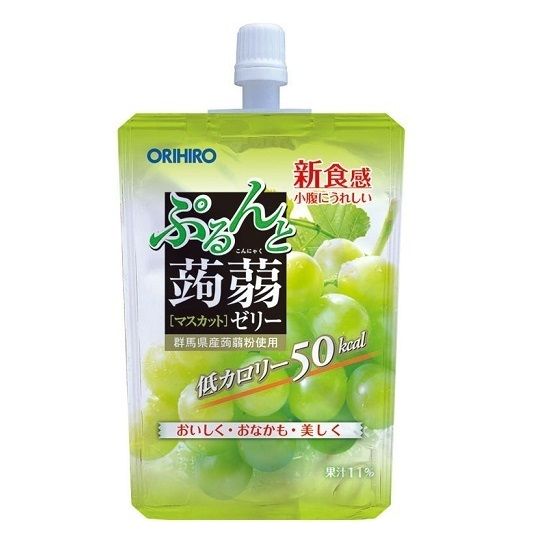 Thạch Vị Nho Xanh Dạng Túi Đứng Orihiro 130G