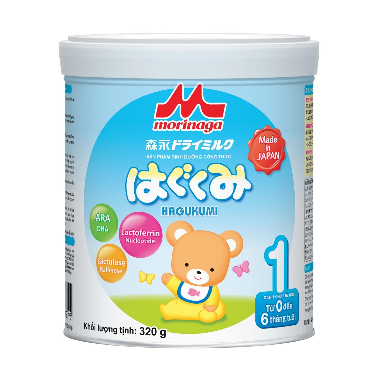 Sữa Morinaga Hagukumi Cho Trẻ Từ 0-6 Tháng 320g