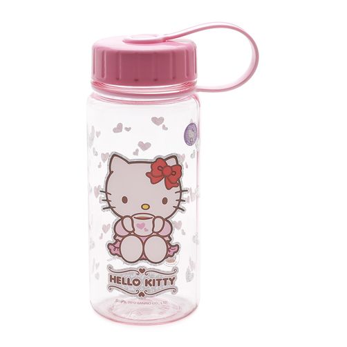 Bình nước bằng nhựa Hello Kitty Lock&Lock LKT612P 400ml (Hồng nhạt)