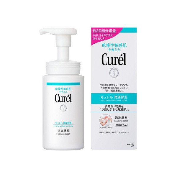 Sữa Rửa Mặt Dạng Bọt Cấp Ẩm Chuyên Sâu Curél Intensive Moisture Care Foaming Wash (150ml)