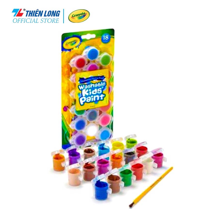 Bộ 18 Màu Nước Rửa Được Crayola 540125