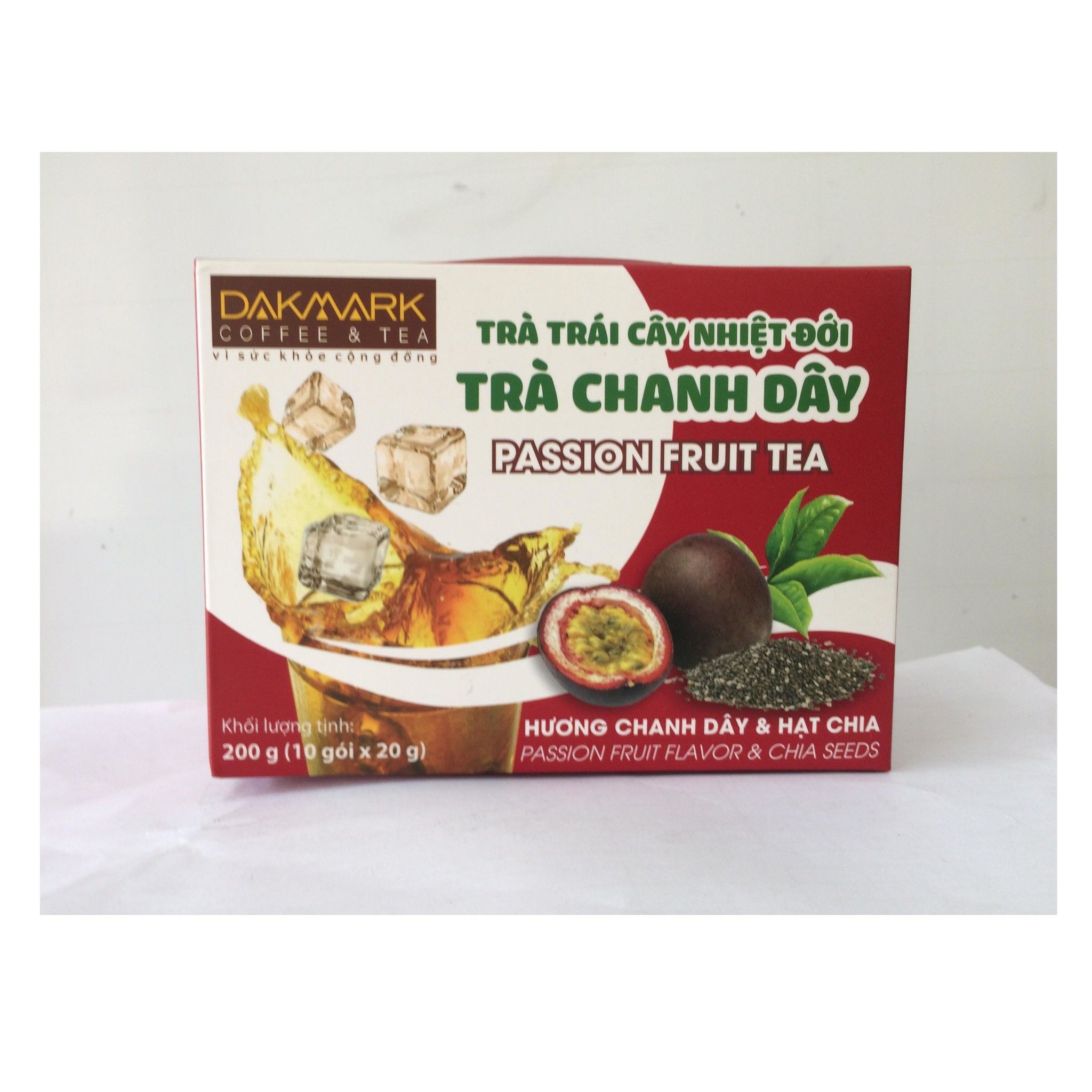 Trà Trái Cây Nhiệt Đới Vị Chanh Dây Dakmark 10x20g