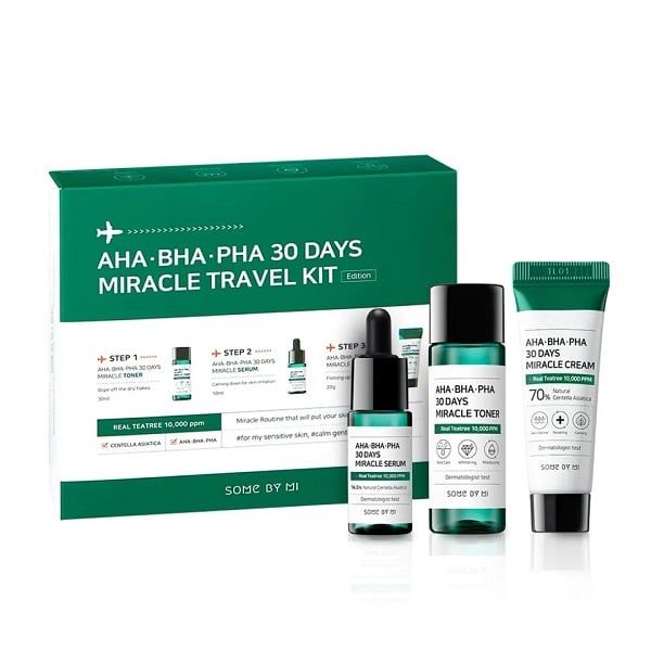 Bộ Chăm Sóc Da Mụn Travel Kit AHA-BHA-PHA 30 Days Some By Mi