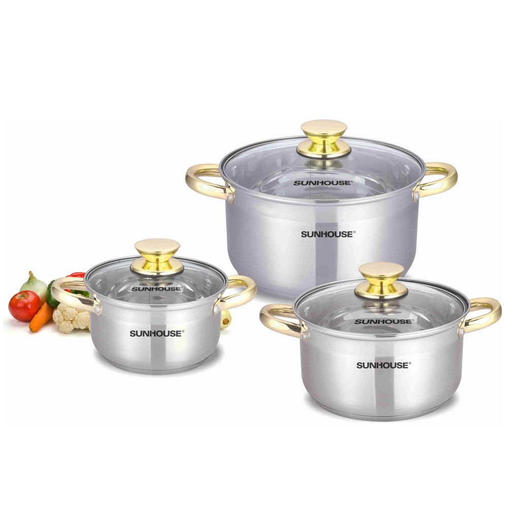 Bộ Nồi Inox 5 Đáy Sunhouse SH781