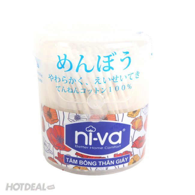 Tăm Bông Giấy Niva Hũ 200 Que - ẠJ2