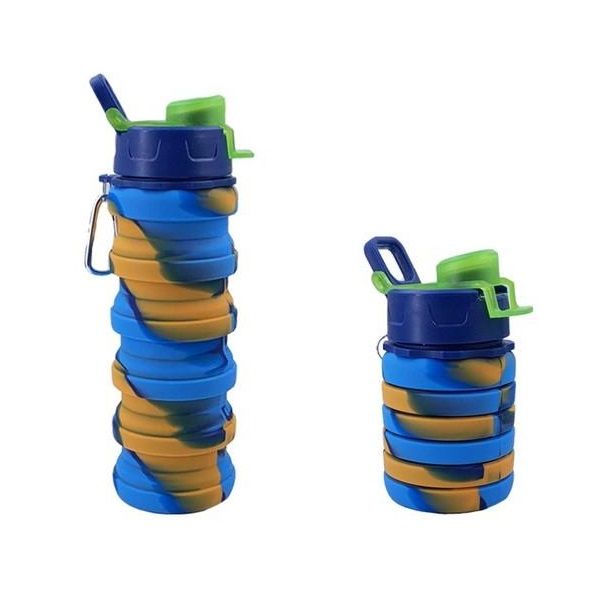 Bình Nước Gập Silicone Color 500ml - 4 Màu