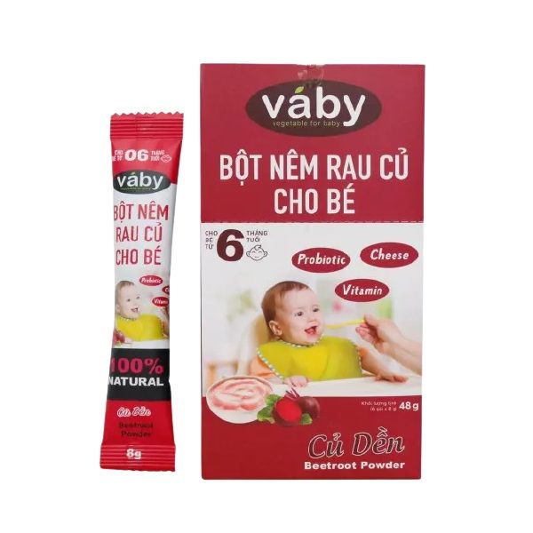Bột Nêm Rau Củ Cho Bé - Củ Dền 48g (6 x gói 8g) Chín Nghĩa