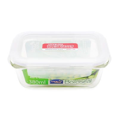 Hộp Bảo Quản Thủy Tinh Hình Chữ Nhật Lock&Lock LLG422 380Ml
