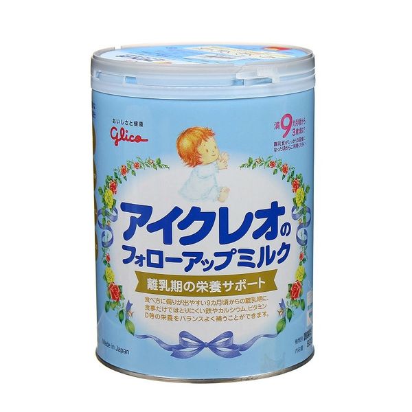 Sữa Bột Glico Icreo Follow Up Số 1 Cho Bé 9-36 Tháng Lon 820g