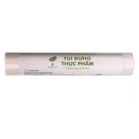 Combo 02 Túi Đựng Thực Phẩm Tự Hủy Sinh Học 25*35cm 100 Cái/Cuộn & 20*30cm 100 Cái/Cuộn