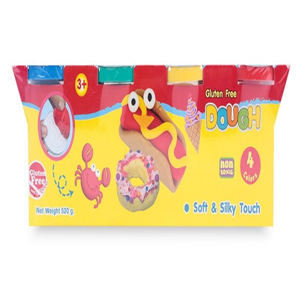 BỘT NẶN BÁNH KEM DOUGH 4 MÀU 520G DO-520-4 (SP)