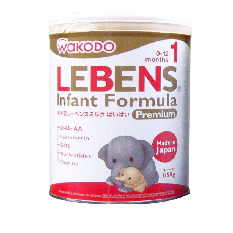 Sữa Wakodo Lebens 1 Cho Trẻ Từ 0-12 Tháng 850g