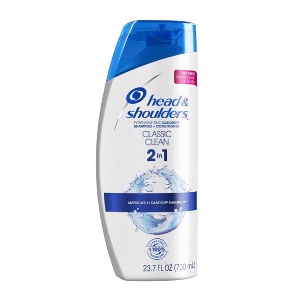 Dầu Gội & Xả Head & Shoulders Clacssic Clean 2in1 Pyrithione Zinc Dandruff Shampoo + Conditioner 700ml