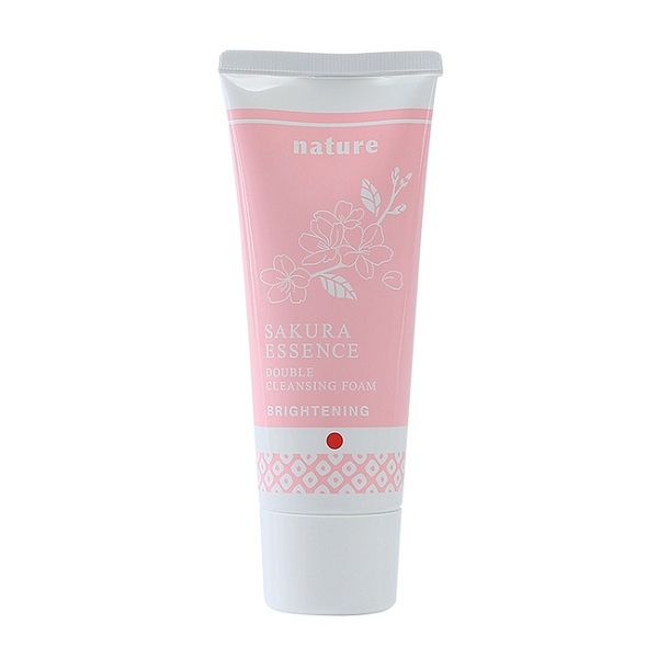 Sữa Rửa Mặt Làm Sáng Da Naris Nature Sakura Essence Double Cleansing Foam 100g
