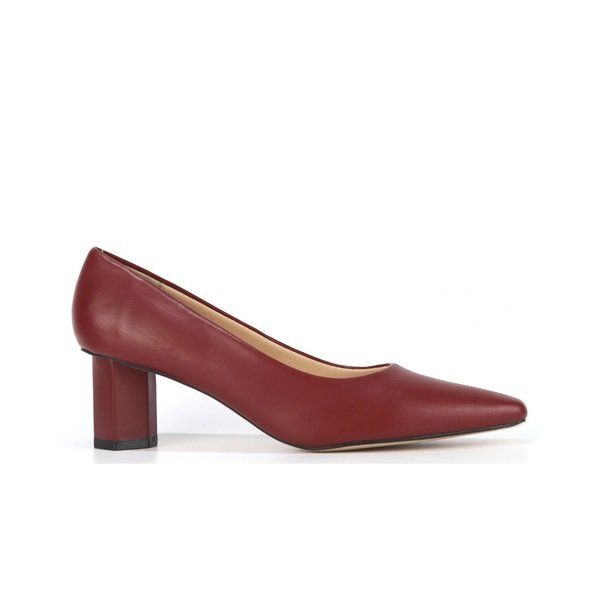 Giày Búp Bê Gót Trụ Cao 5cm Màu Đỏ Cillie 1042 (Store 5703)