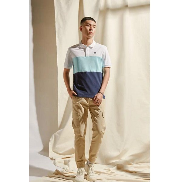 Áo Thun Nam Polo Màu Trắng Xanh Couple TX 3019 (Store 5703)
