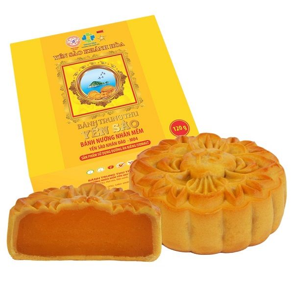Bánh Trung Thu Yến Sào Sanest Khánh Hòa Nhân Mềm Đào 120g