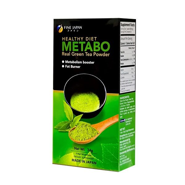 Thực Phẩm Bảo Vệ Sức Khỏe Metabo Green Tea Hộp 30 Gói